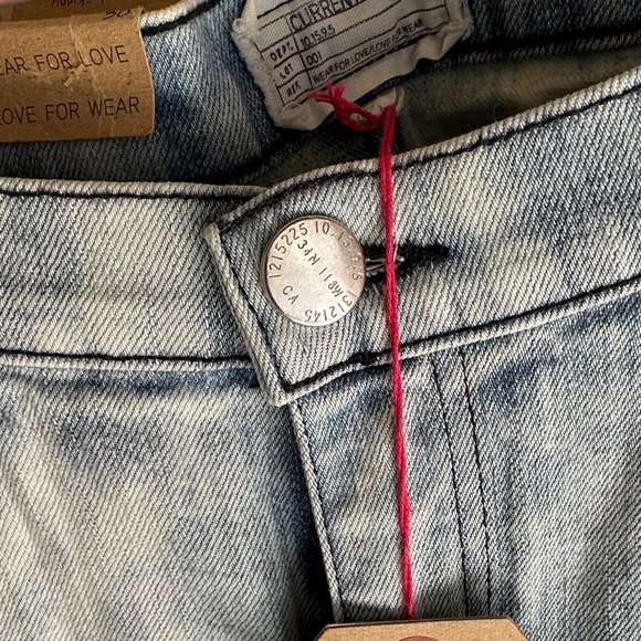 Current/Elliott Acid Washed Distressed Skinny Jeans - Picture 9 of 10